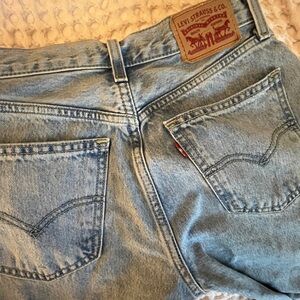 Levi's Light Blue Low Pro Straight Jeans